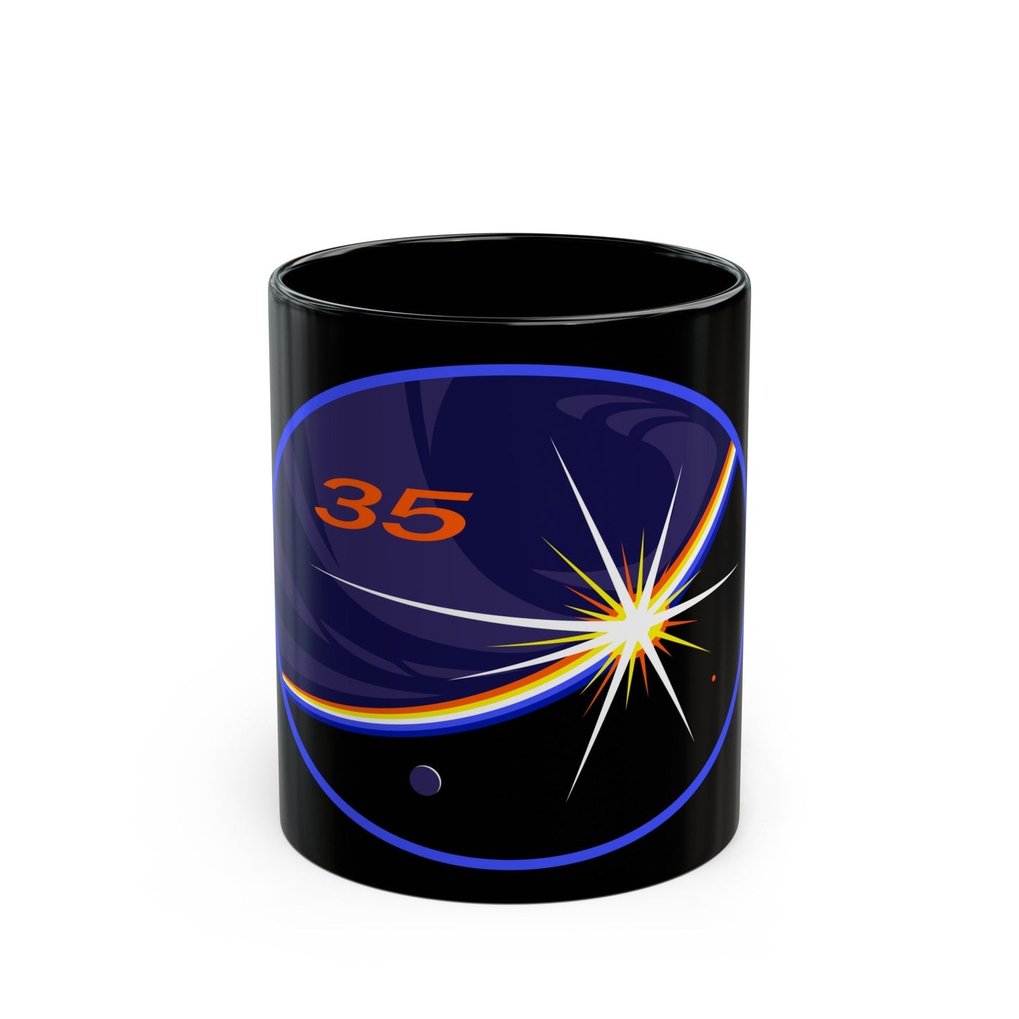 ISS Expedition 35 (NASA) Black Coffee Mug-11oz-The Sticker Space