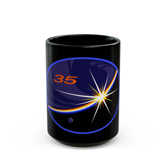 ISS Expedition 35 (NASA) Black Coffee Mug-15oz-The Sticker Space