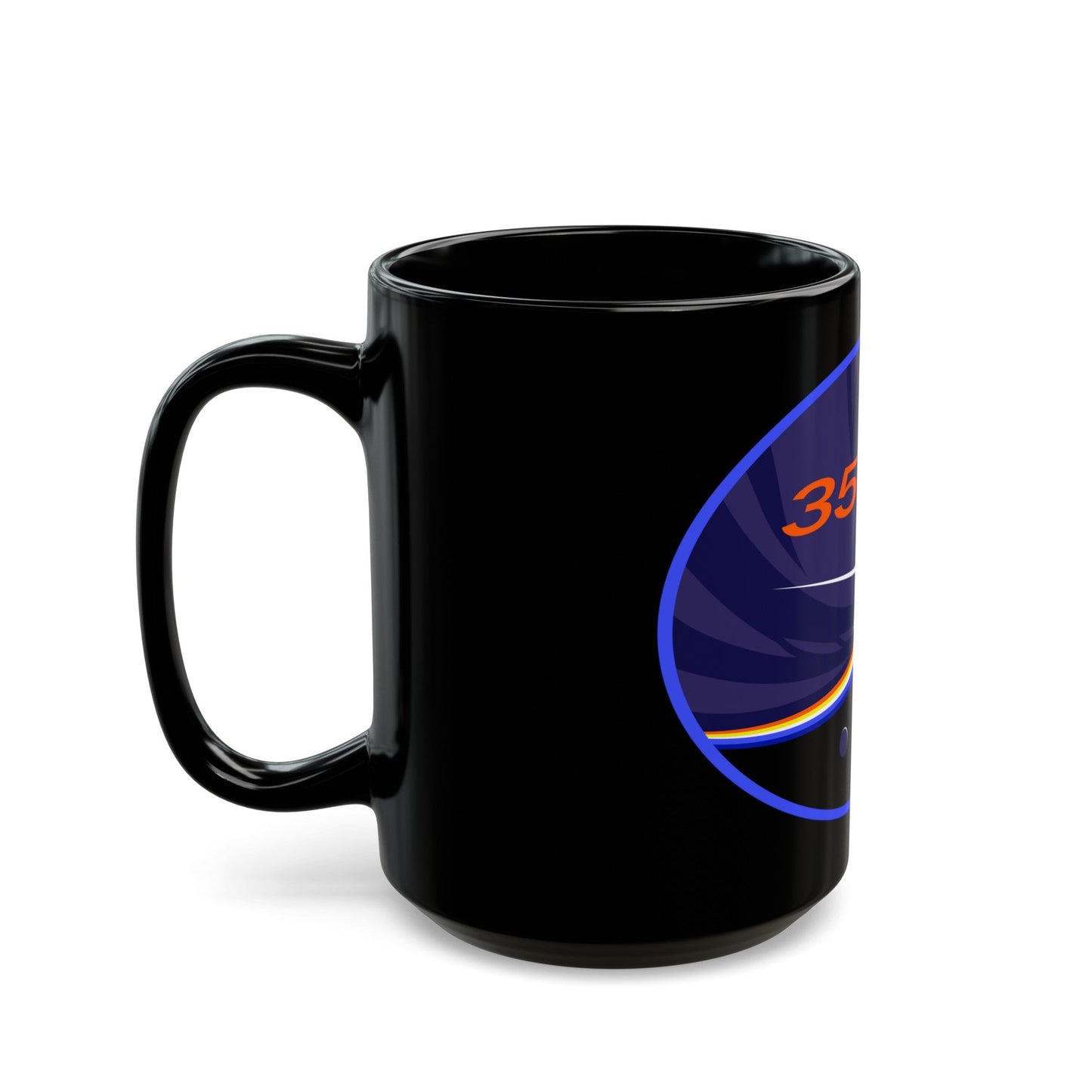 ISS Expedition 35 (NASA) Black Coffee Mug-The Sticker Space