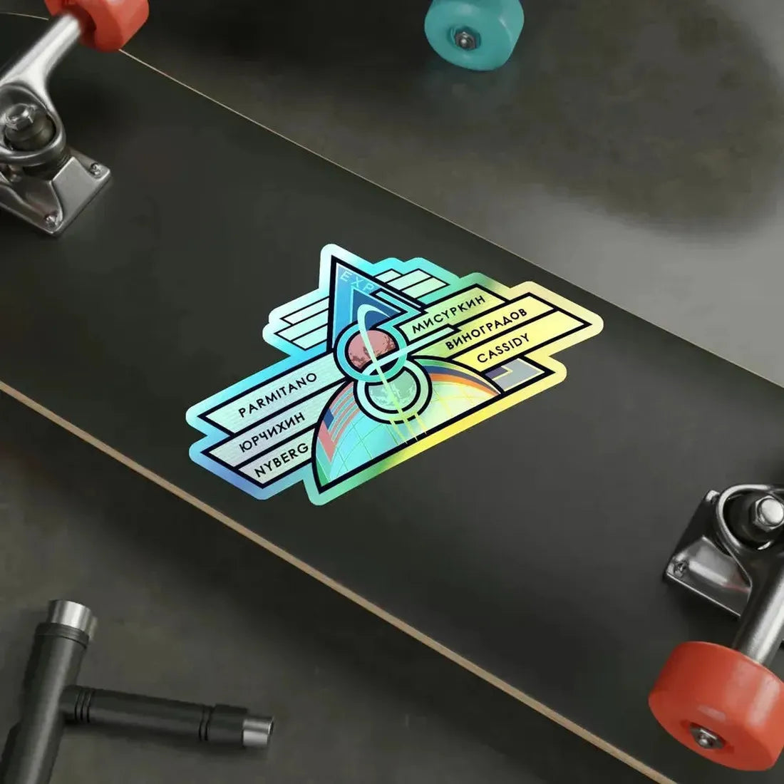 ISS Expedition 36 (NASA) Holographic STICKER Die-Cut Vinyl Decal - The Sticker Space