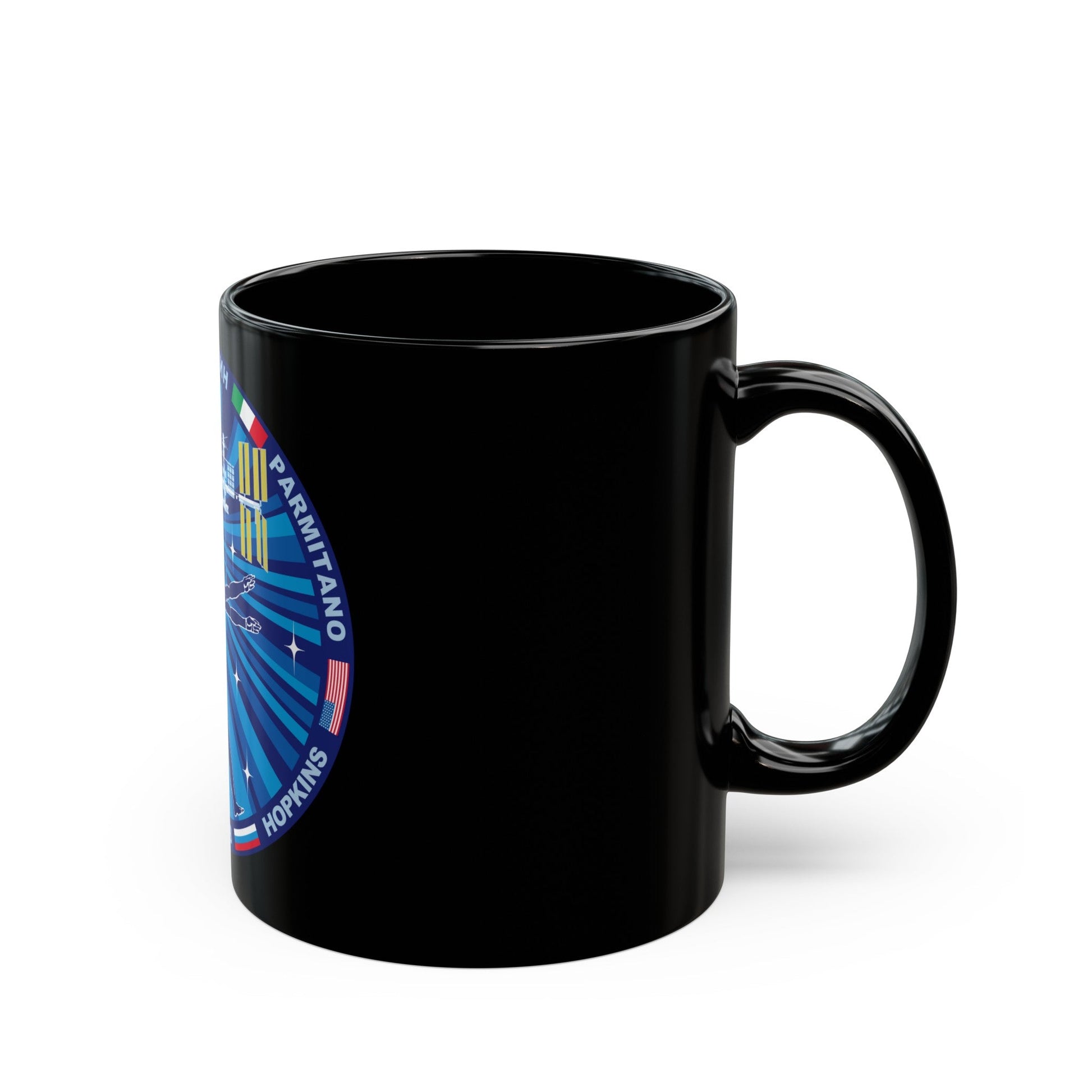 ISS Expedition 37 (NASA) Black Coffee Mug-The Sticker Space