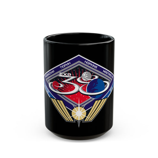 ISS Expedition 38 (NASA) Black Coffee Mug-15oz-The Sticker Space