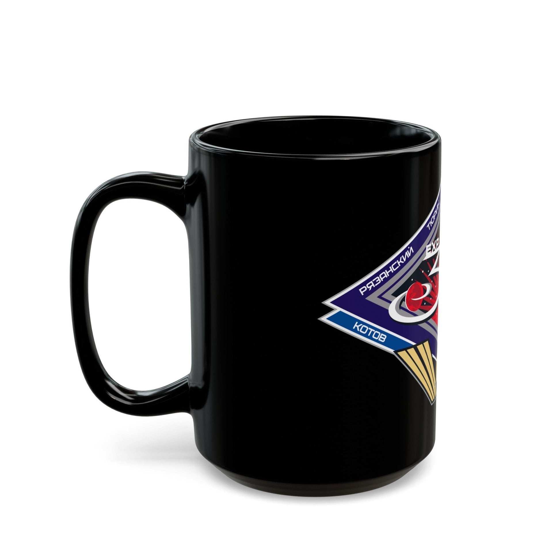 ISS Expedition 38 (NASA) Black Coffee Mug-The Sticker Space