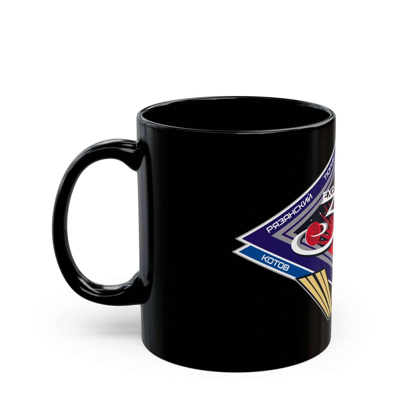 ISS Expedition 38 (NASA) Black Coffee Mug-The Sticker Space