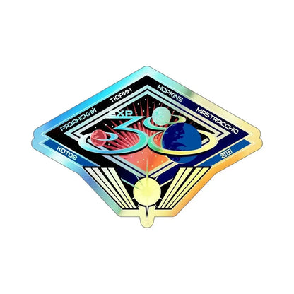 ISS Expedition 38 (NASA) Holographic STICKER Die-Cut Vinyl Decal 6 Inch Holographic - The Sticker Space