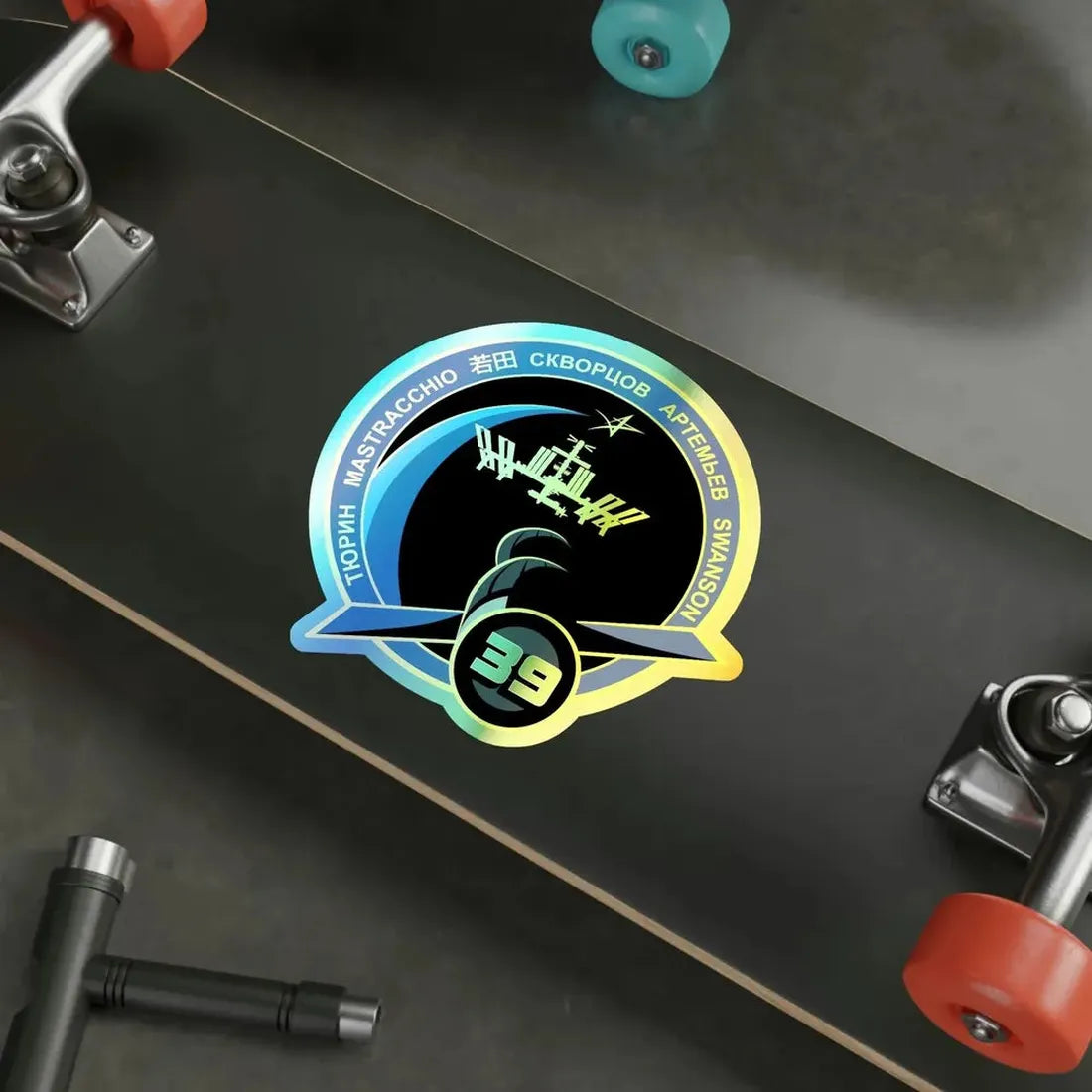 ISS Expedition 39 (NASA) Holographic STICKER Die-Cut Vinyl Decal - The Sticker Space