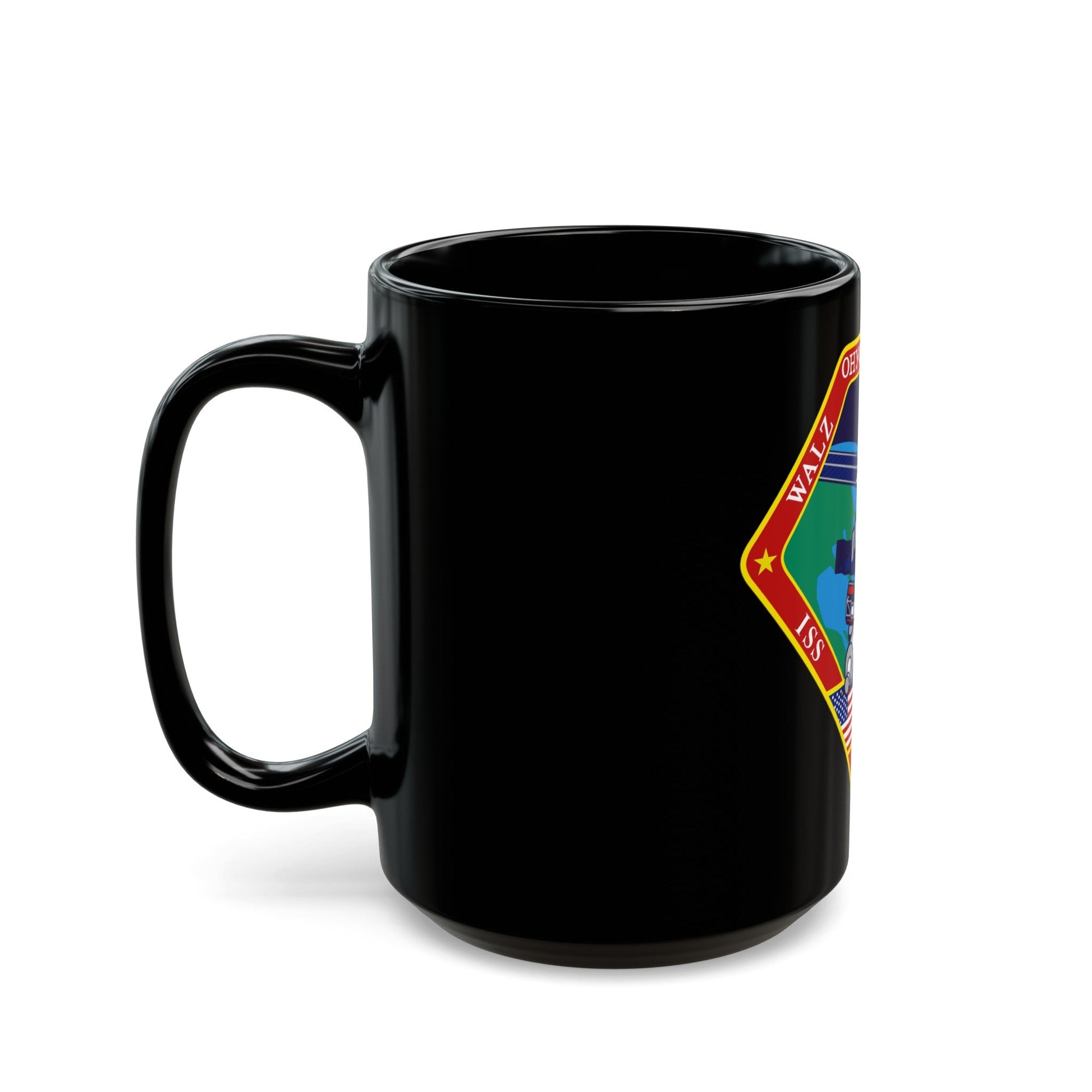 ISS Expedition 4 (NASA) Black Coffee Mug-The Sticker Space