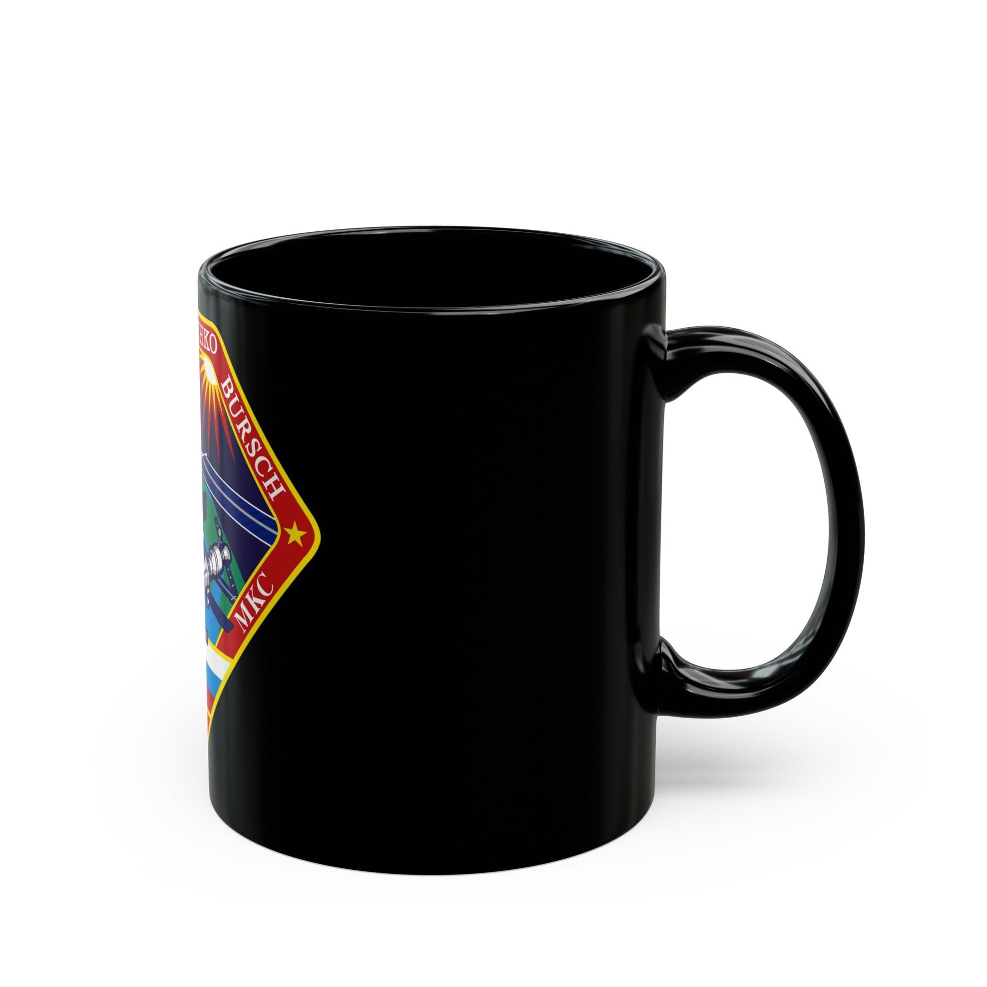 ISS Expedition 4 (NASA) Black Coffee Mug-The Sticker Space