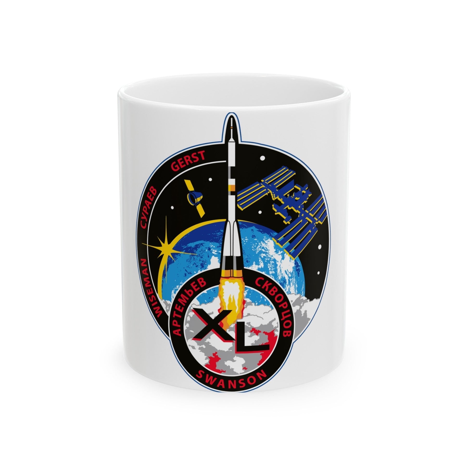 ISS Expedition 40 (NASA) White Coffee Mug-11oz-The Sticker Space