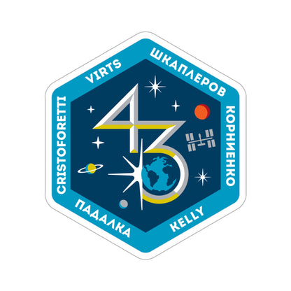 ISS Expedition 43 (NASA) STICKER Vinyl Die-Cut Decal-3 Inch-The Sticker Space