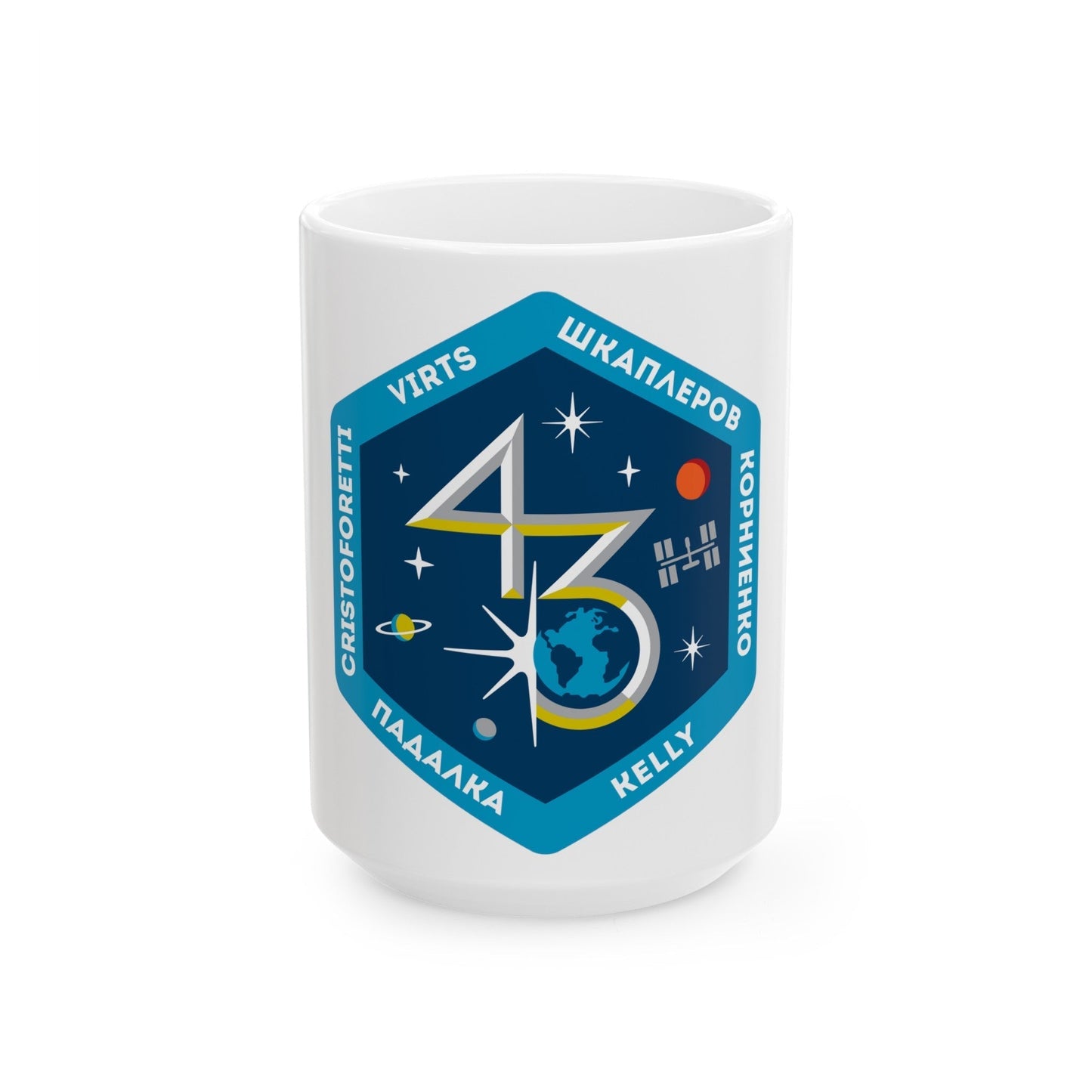 ISS Expedition 43 (NASA) White Coffee Mug-15oz-The Sticker Space