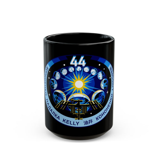 ISS Expedition 44 (NASA) Black Coffee Mug-15oz-The Sticker Space