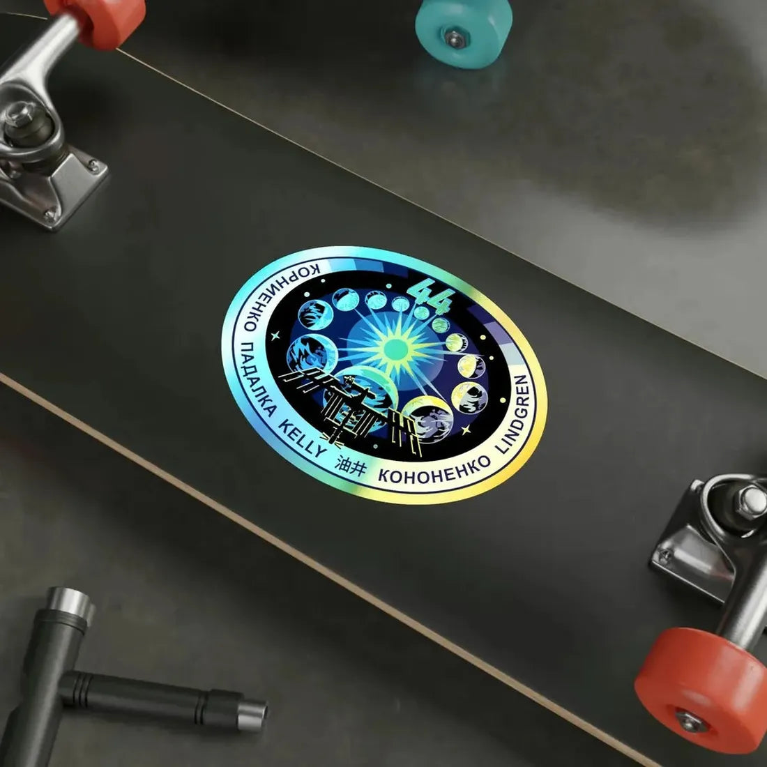 ISS Expedition 44 (NASA) Holographic STICKER Die-Cut Vinyl Decal - The Sticker Space