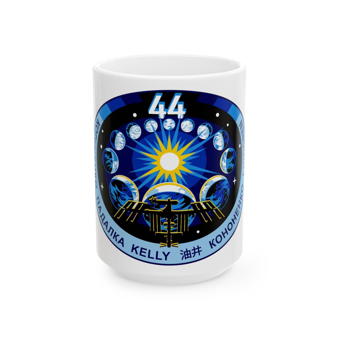 ISS Expedition 44 (NASA) White Coffee Mug-15oz-The Sticker Space