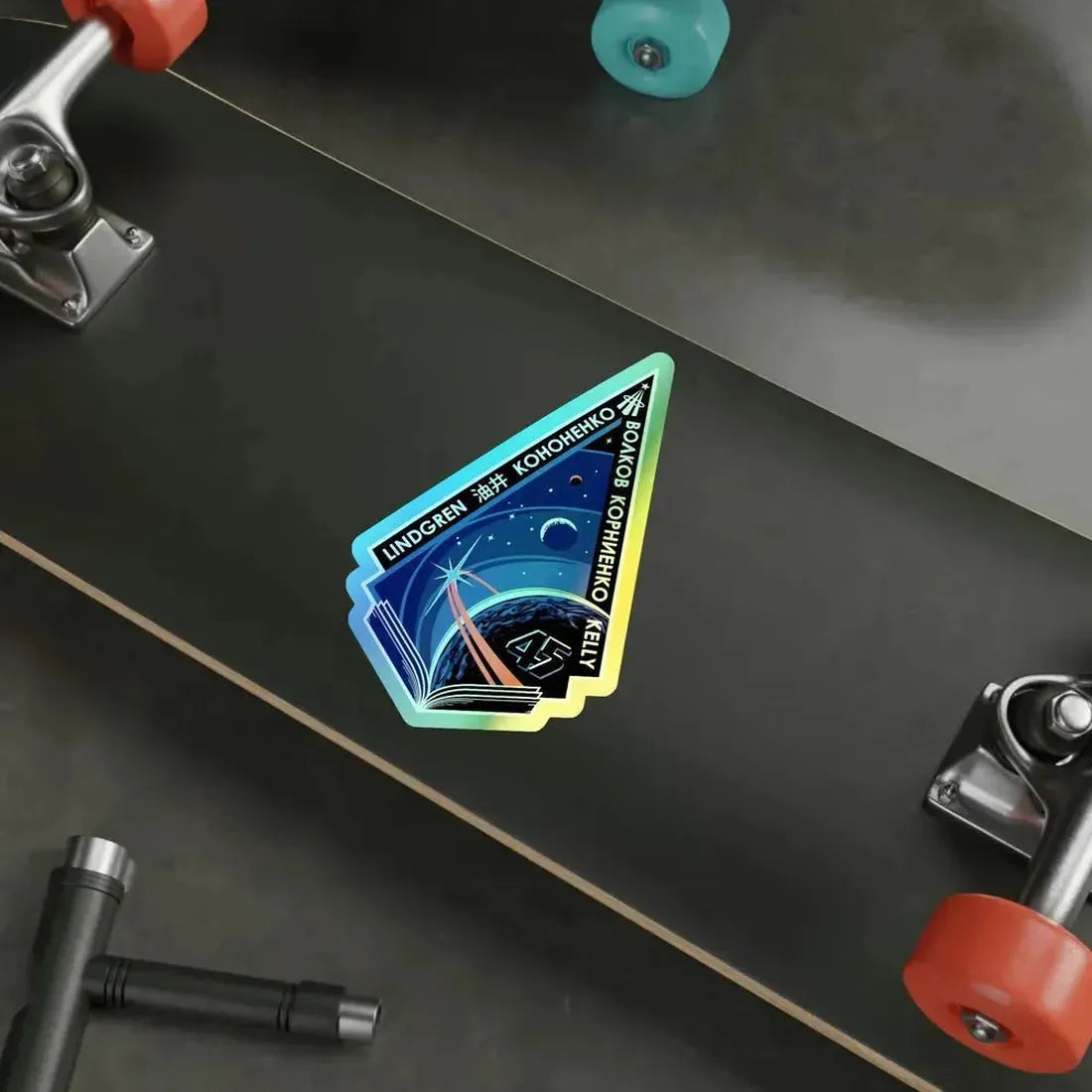 ISS Expedition 45 (NASA) Holographic STICKER Die-Cut Vinyl Decal - The Sticker Space