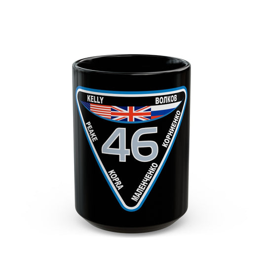 ISS Expedition 46 (NASA) Black Coffee Mug-15oz-The Sticker Space