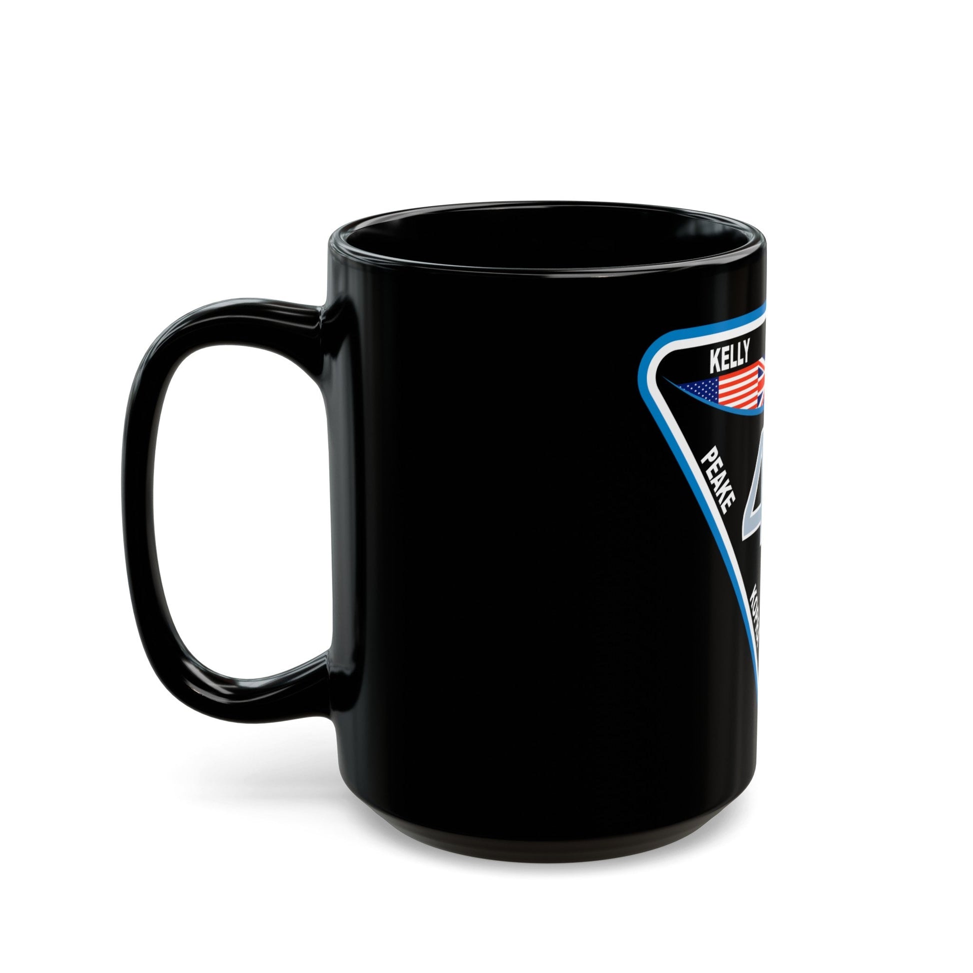 ISS Expedition 46 (NASA) Black Coffee Mug-The Sticker Space