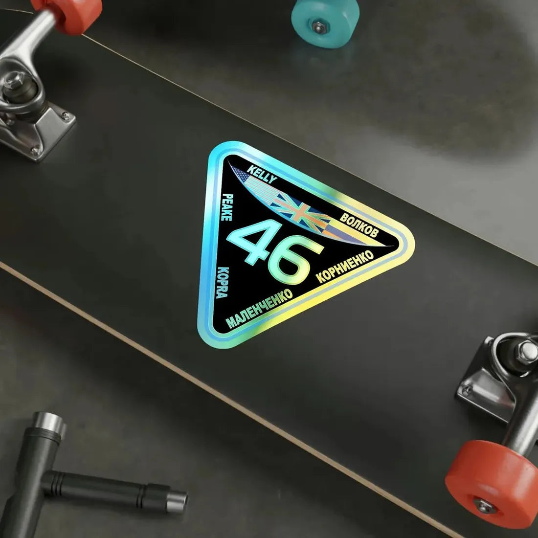 ISS Expedition 46 (NASA) Holographic STICKER Die-Cut Vinyl Decal - The Sticker Space