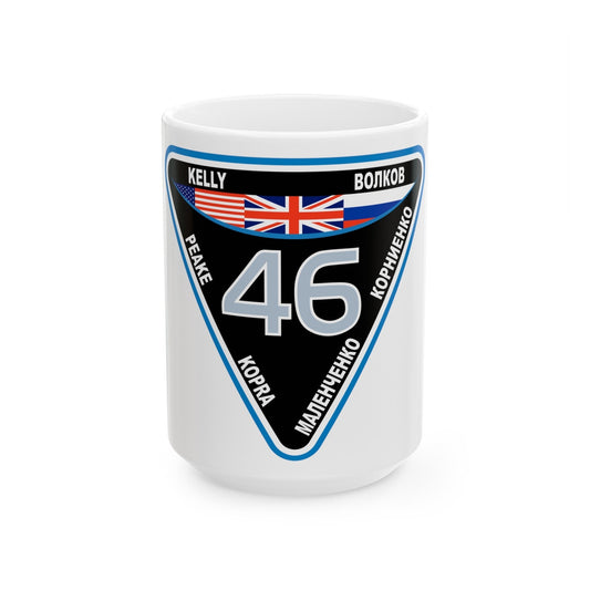 ISS Expedition 46 (NASA) White Coffee Mug-15oz-The Sticker Space