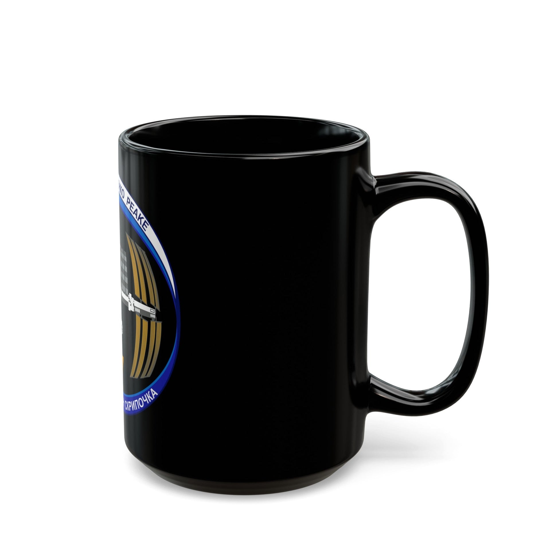 ISS Expedition 47 (NASA) Black Coffee Mug-The Sticker Space