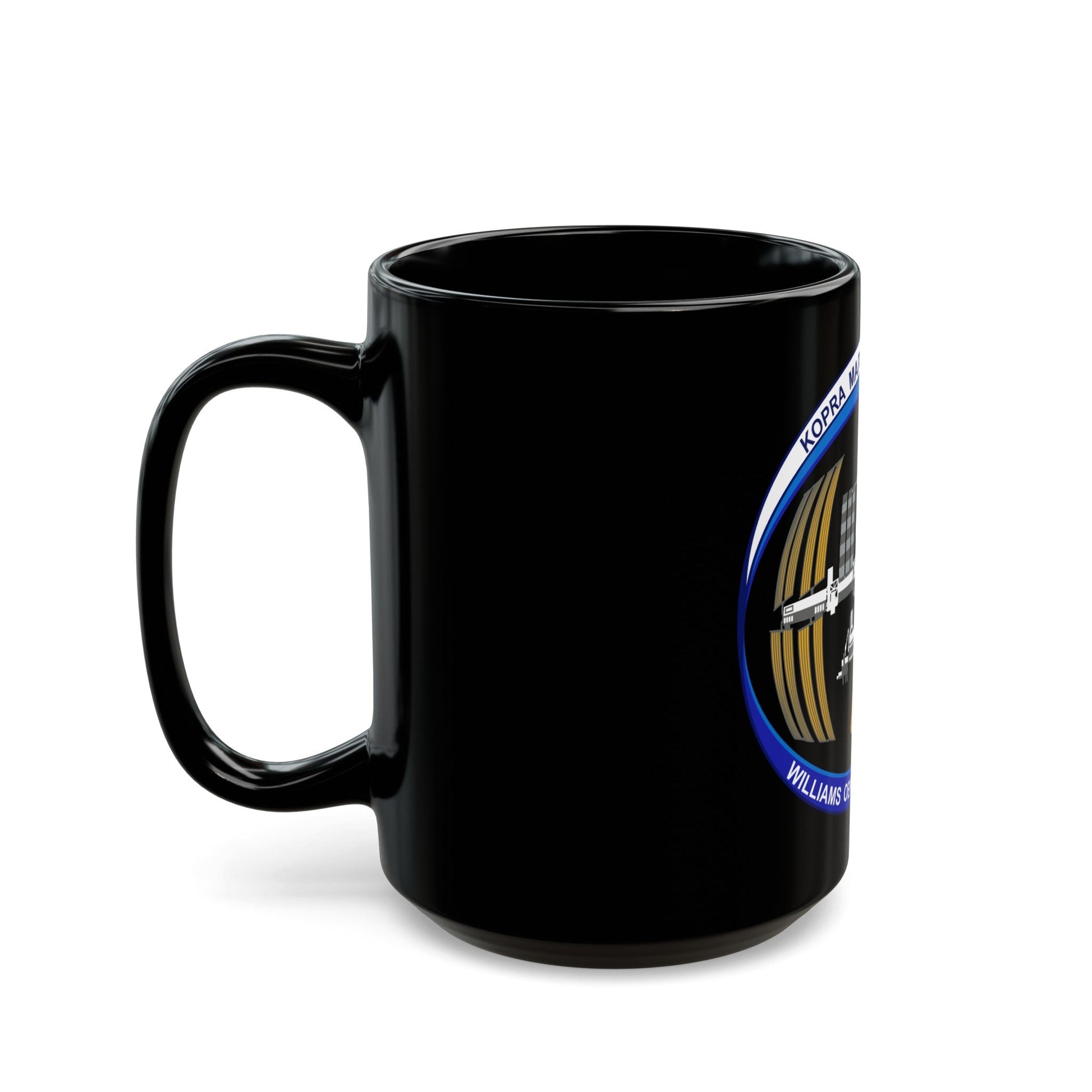 ISS Expedition 47 (NASA) Black Coffee Mug-The Sticker Space