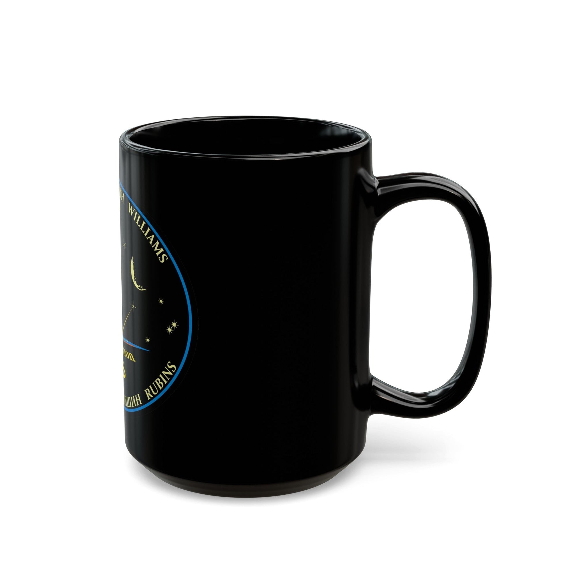 ISS Expedition 48 (NASA) Black Coffee Mug-The Sticker Space