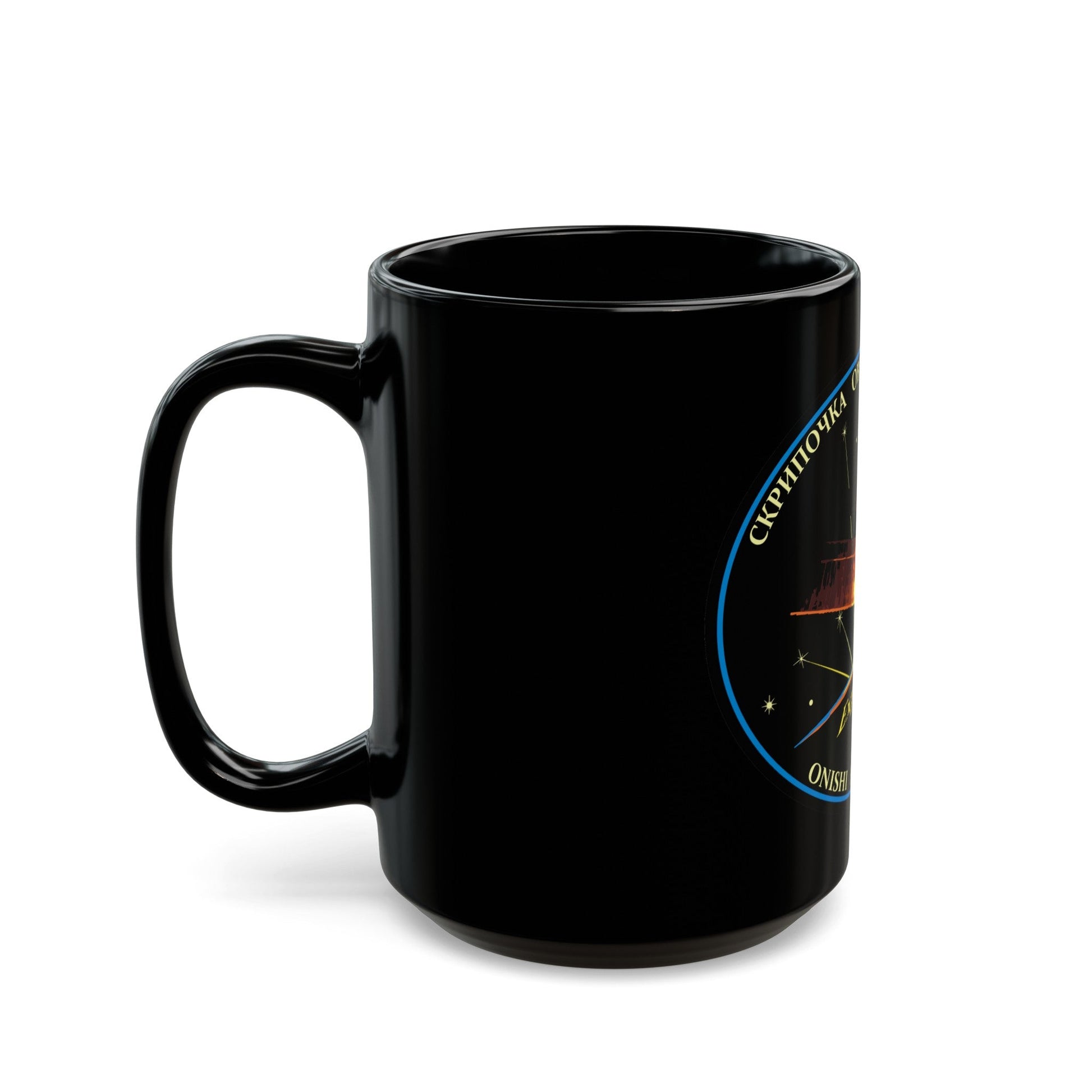 ISS Expedition 48 (NASA) Black Coffee Mug-The Sticker Space