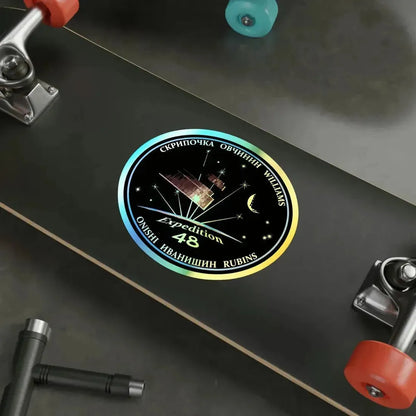 ISS Expedition 48 (NASA) Holographic STICKER Die-Cut Vinyl Decal - The Sticker Space