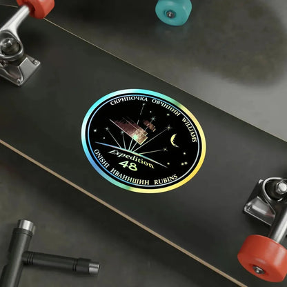 ISS Expedition 48 (NASA) Holographic STICKER Die-Cut Vinyl Decal - The Sticker Space