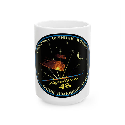 ISS Expedition 48 (NASA) White Coffee Mug-15oz-The Sticker Space