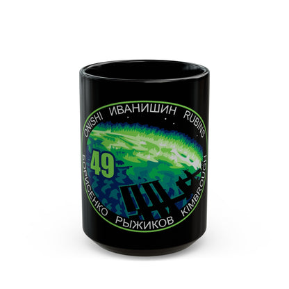 ISS Expedition 49 (NASA) Black Coffee Mug-15oz-The Sticker Space