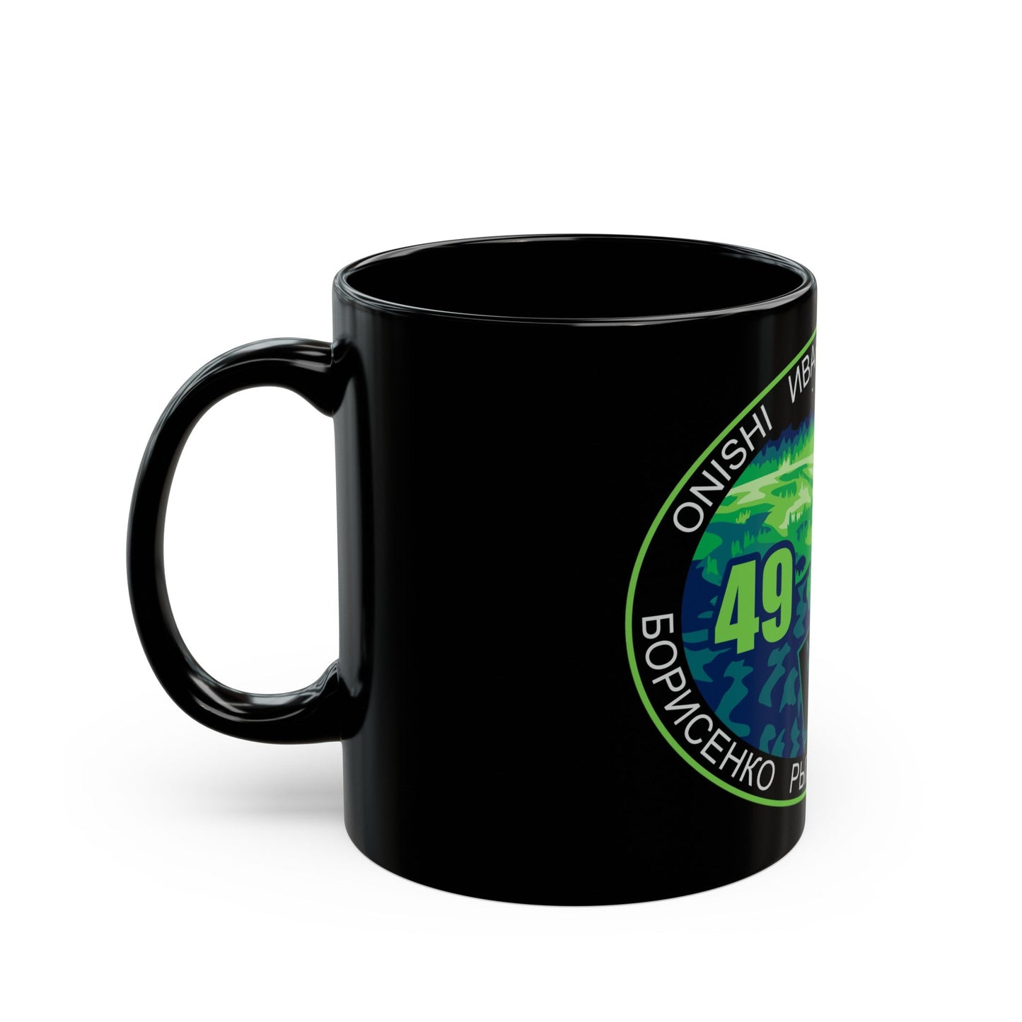 ISS Expedition 49 (NASA) Black Coffee Mug-The Sticker Space