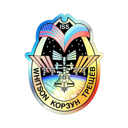 ISS Expedition 5 (NASA) Holographic STICKER Die-Cut Vinyl Decal - The Sticker Space