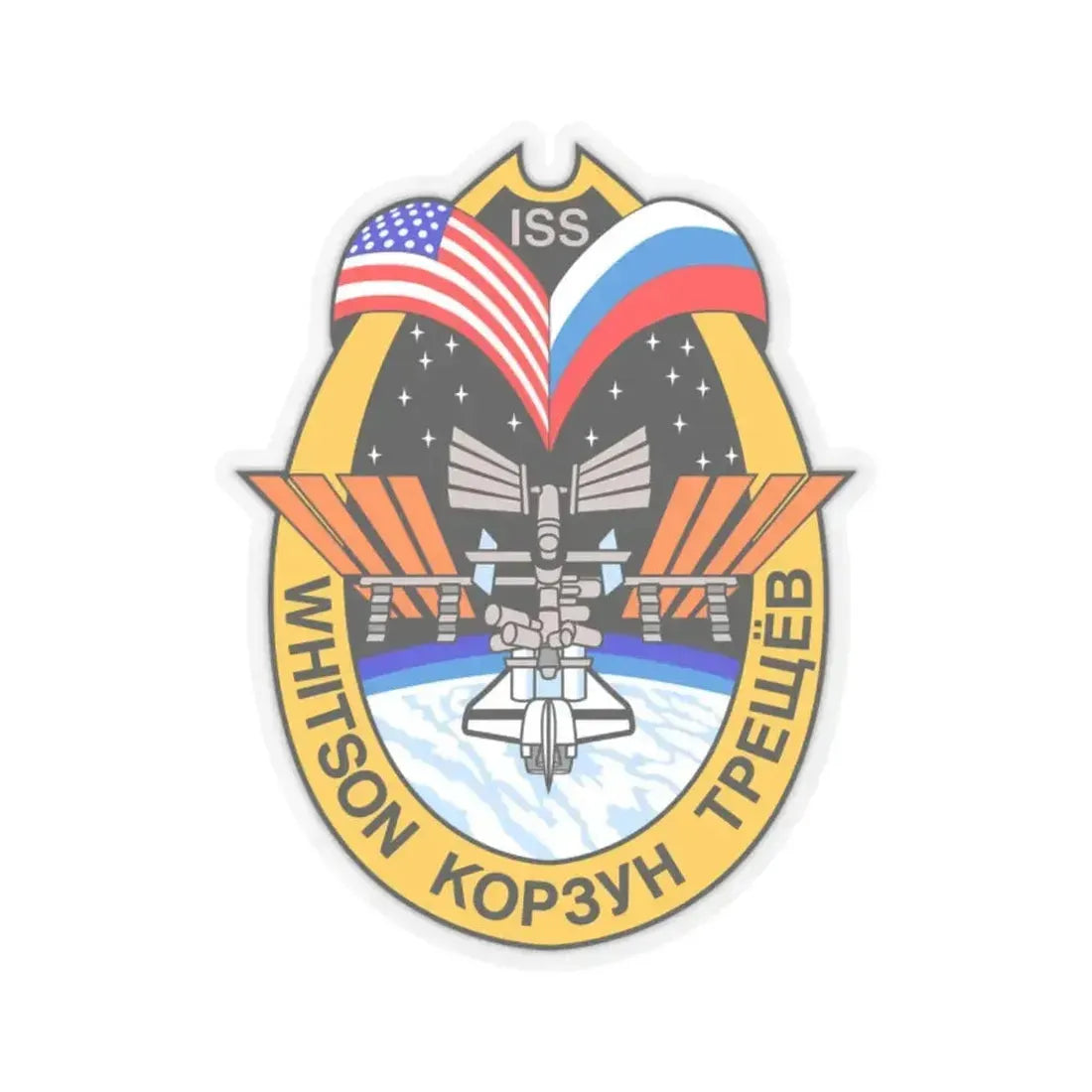 ISS Expedition 5 (NASA) STICKER Vinyl Kiss-Cut Decal 2 Inch Transparent - The Sticker Space