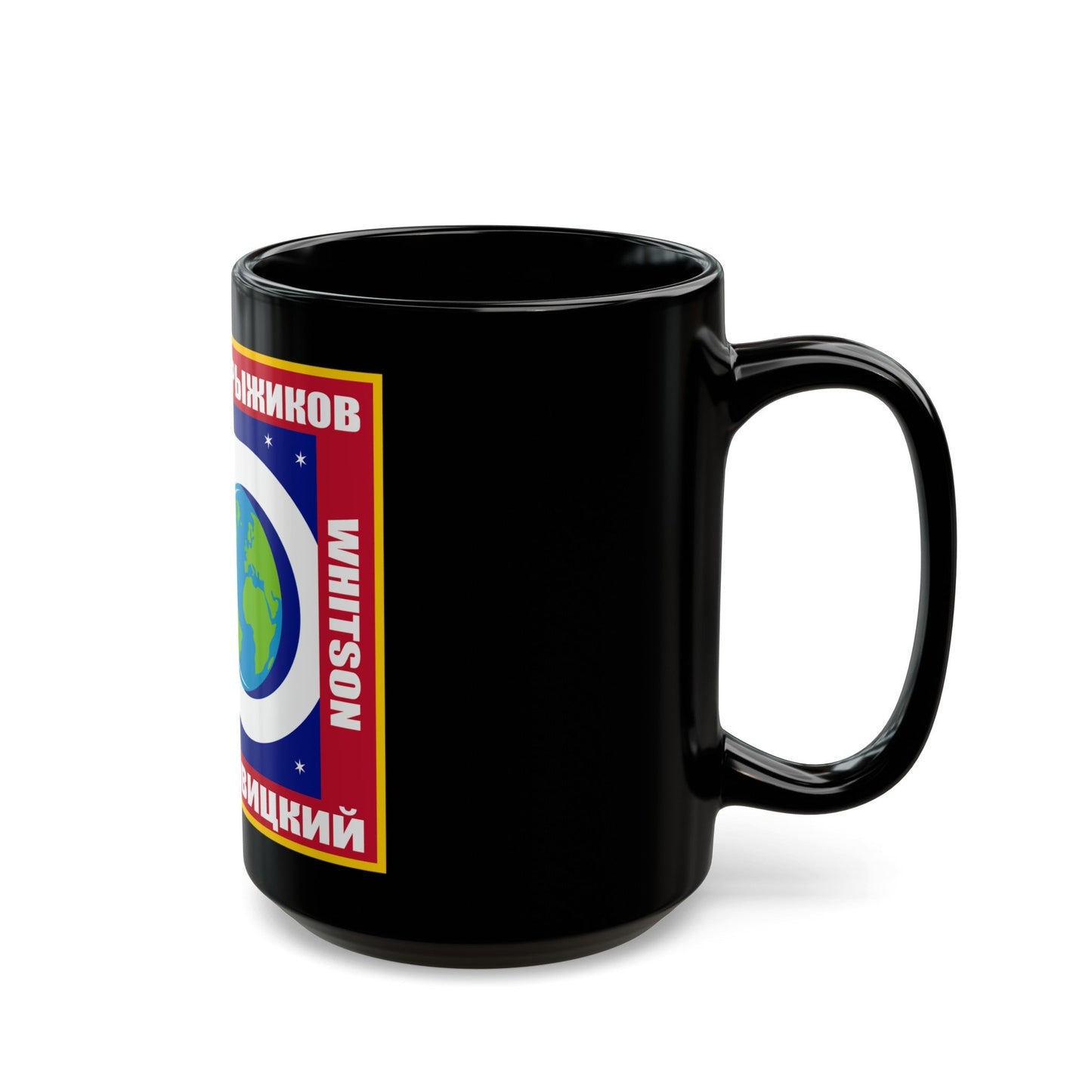 ISS Expedition 50 (NASA) Black Coffee Mug-The Sticker Space