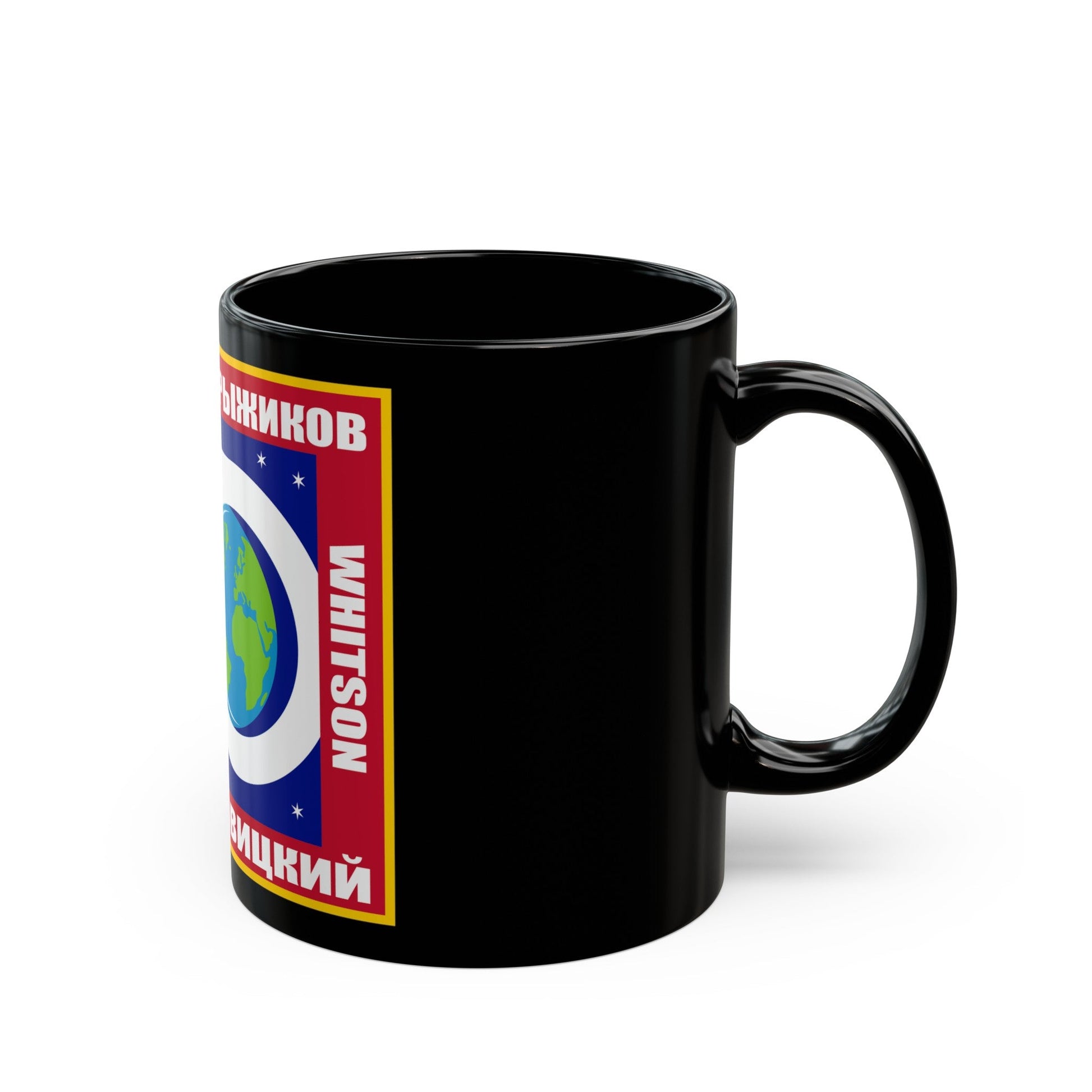 ISS Expedition 50 (NASA) Black Coffee Mug-The Sticker Space