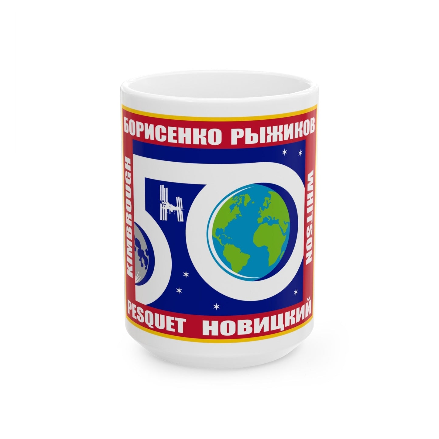 ISS Expedition 50 (NASA) White Coffee Mug-15oz-The Sticker Space