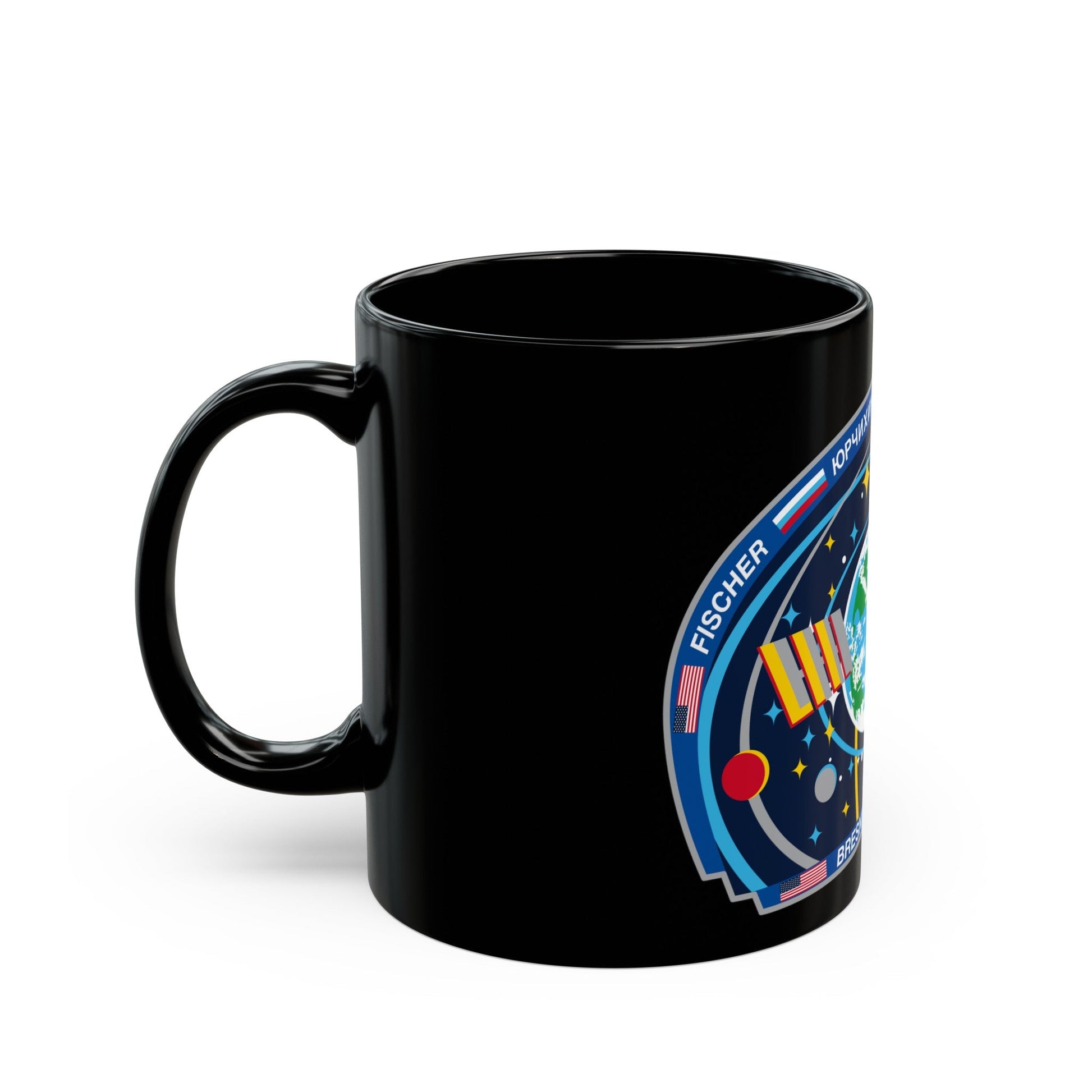 ISS Expedition 52 (NASA) Black Coffee Mug-The Sticker Space