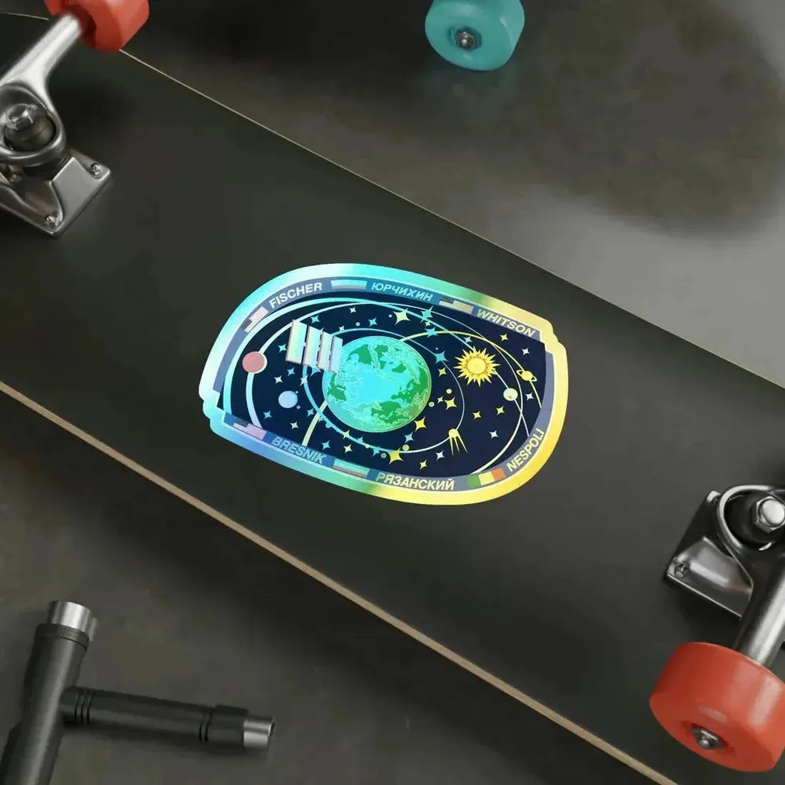 ISS Expedition 52 (NASA) Holographic STICKER Die-Cut Vinyl Decal - The Sticker Space