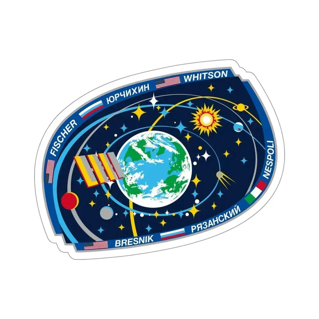 ISS Expedition 52 (NASA) STICKER Vinyl Die-Cut Decal 4 Inch - The Sticker Space