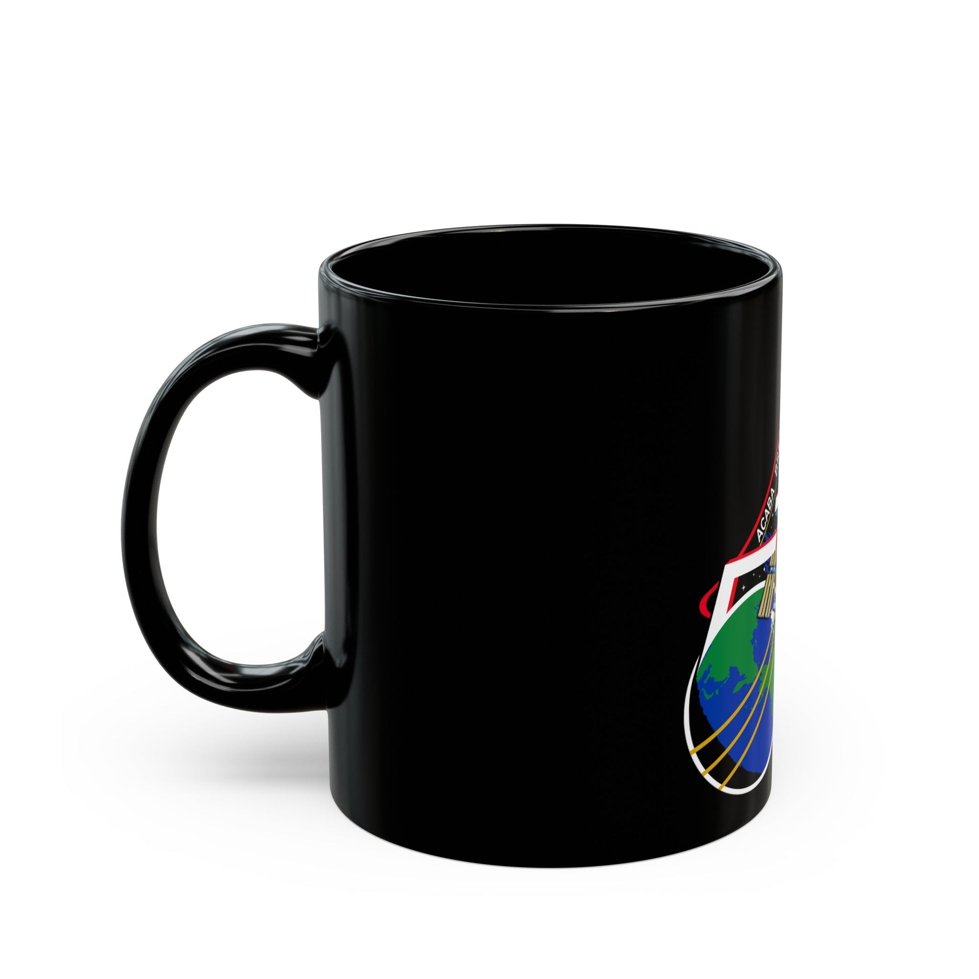 ISS Expedition 53 (NASA) Black Coffee Mug-The Sticker Space