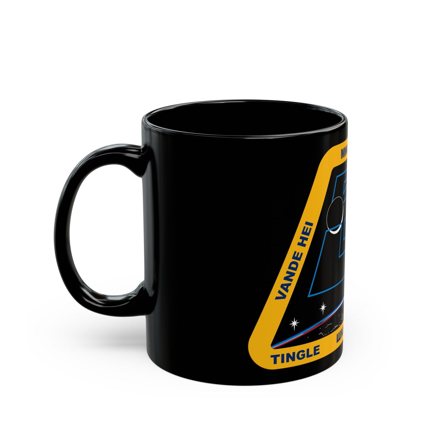 ISS Expedition 54 (NASA) Black Coffee Mug-The Sticker Space