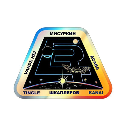 ISS Expedition 54 (NASA) Holographic STICKER Die-Cut Vinyl Decal 4 Inch Holographic - The Sticker Space