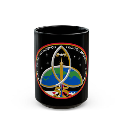 ISS Expedition 55 (NASA) Black Coffee Mug-15oz-The Sticker Space