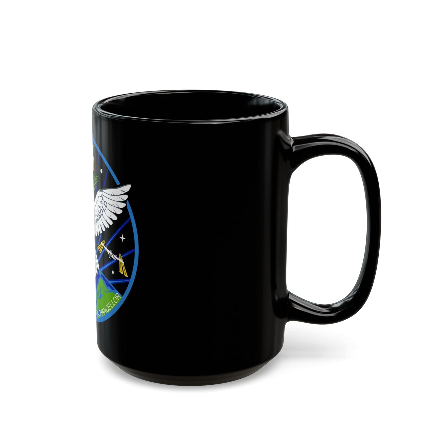 ISS Expedition 56 (NASA) Black Coffee Mug-The Sticker Space