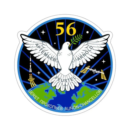 ISS Expedition 56 (NASA) STICKER Vinyl Die-Cut Decal 6 Inch - The Sticker Space