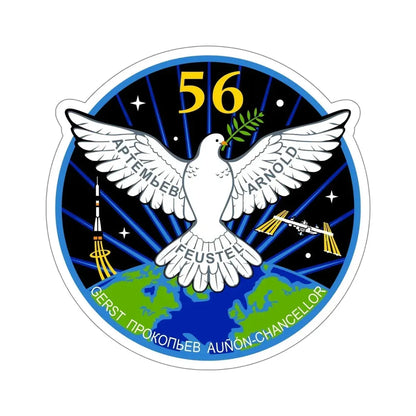 ISS Expedition 56 (NASA) STICKER Vinyl Die-Cut Decal - The Sticker Space