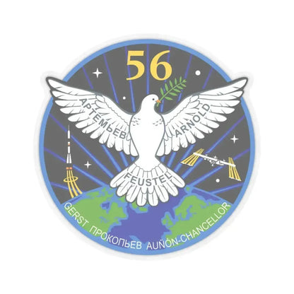 ISS Expedition 56 (NASA) STICKER Vinyl Kiss-Cut Decal 3 Inch Transparent - The Sticker Space