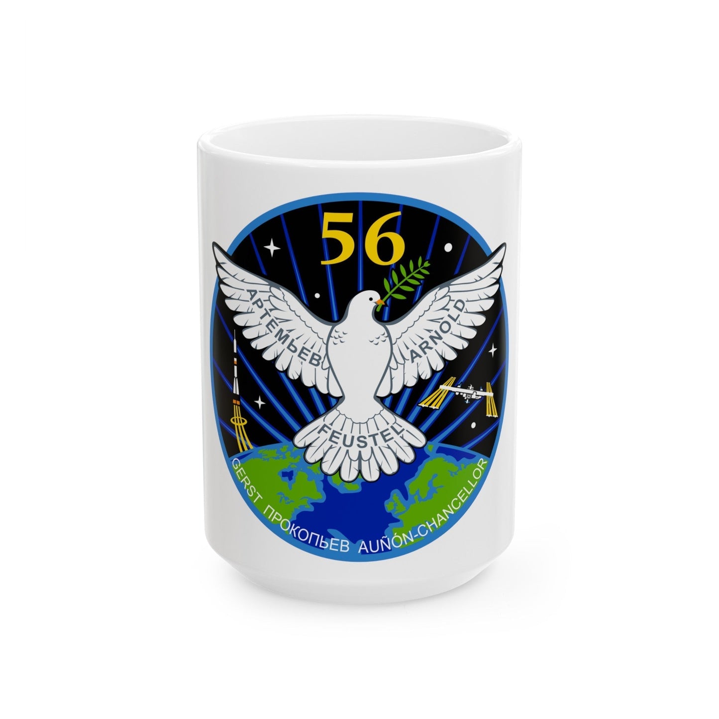 ISS Expedition 56 (NASA) White Coffee Mug-15oz-The Sticker Space