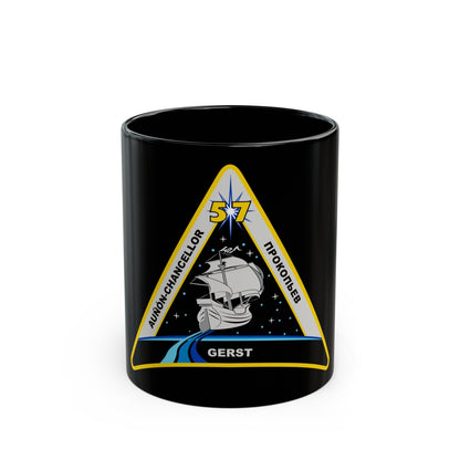 ISS Expedition 57 (NASA) Black Coffee Mug-11oz-The Sticker Space